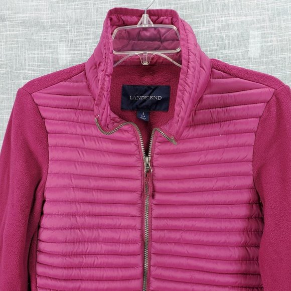 Lands' End Ultralight Down Fleece Jacket Small - Picture 2 of 3